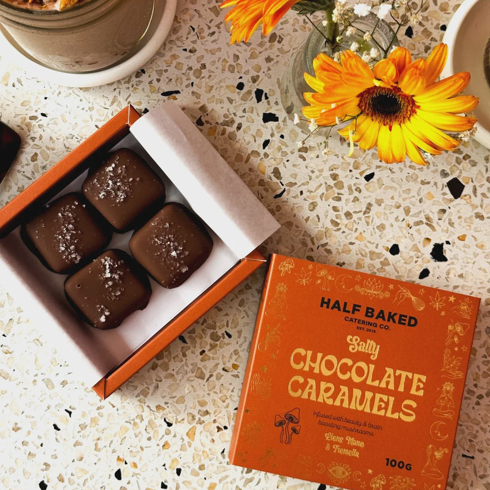HALF BAKED | SALTY CHOCOLATE CARAMELS