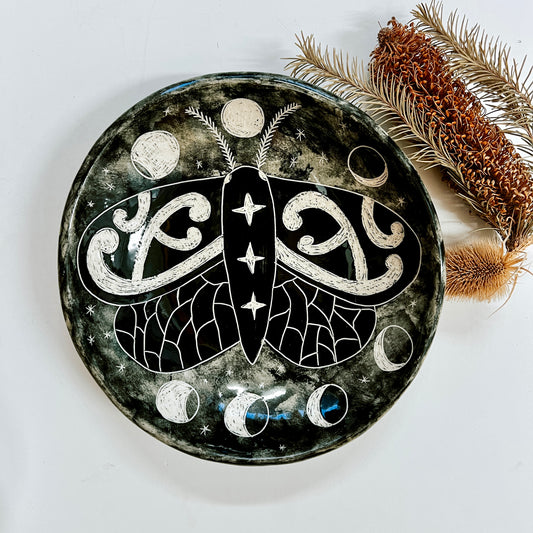 Black Midnight Moth | Large Bowl