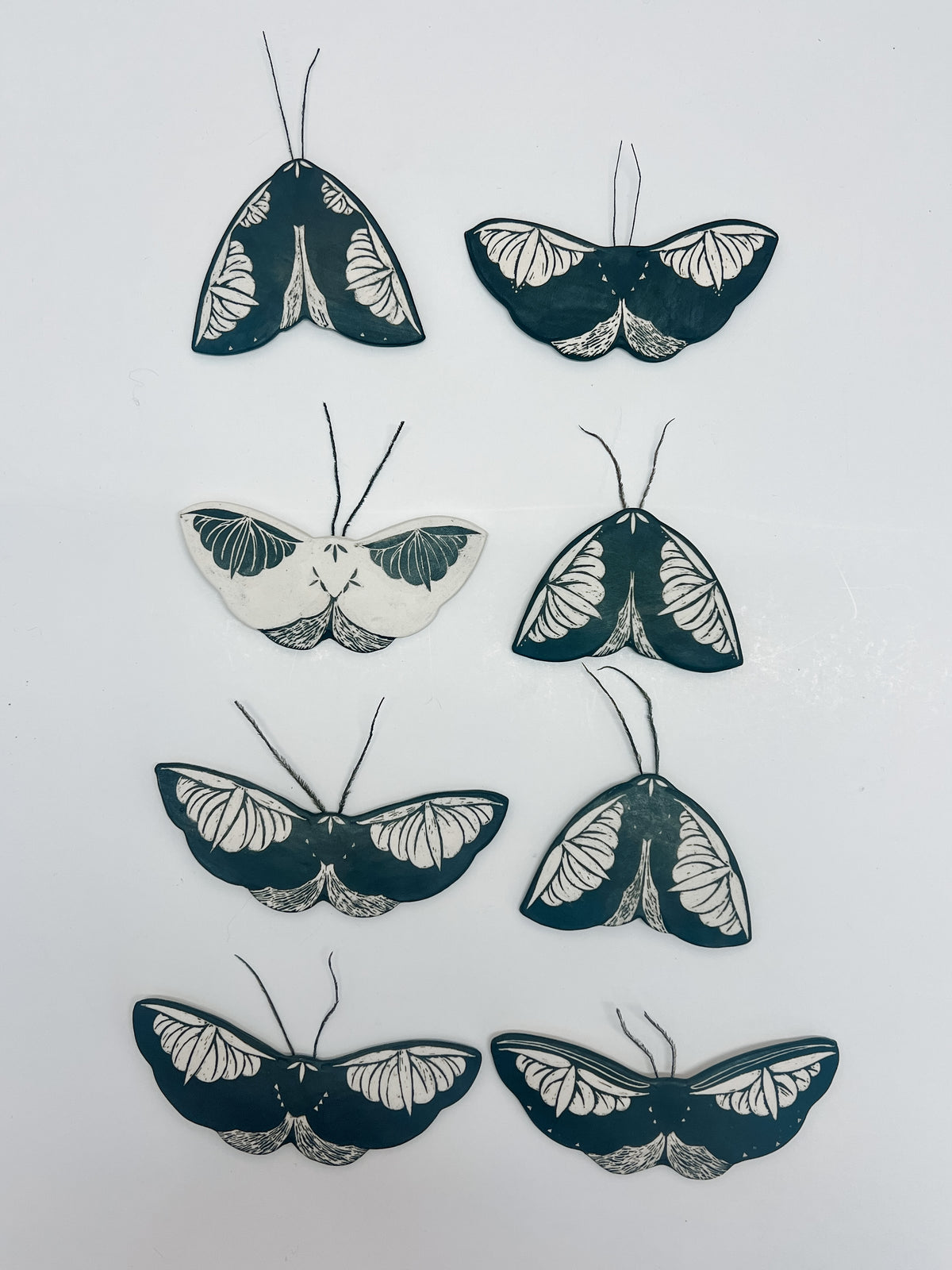 Minty Fresh | Small Ceramic Moths