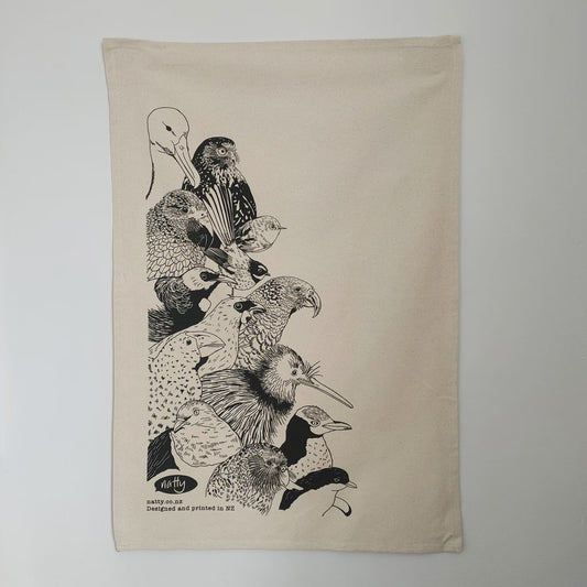 Birds of Aotearoa tea towel