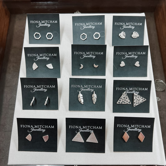 Fiona Mitcham | Silver Stud Earrings