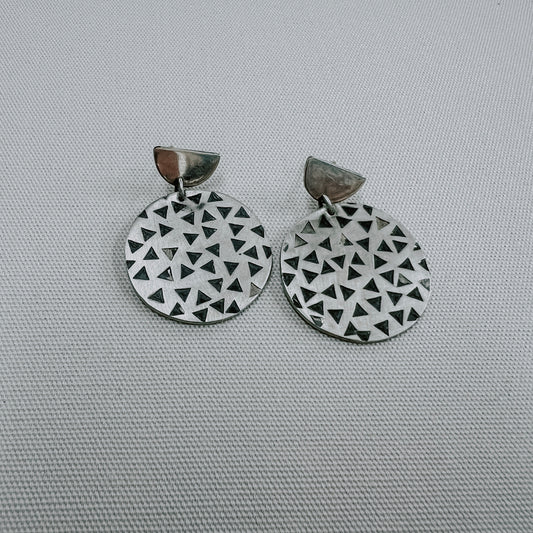 Fiona Mitcham | Large Disc Tri earrings