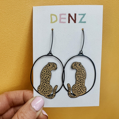 Denz & Co | Leopard Hoops