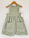 Gee Marie | Tilly Sage Cord Dress 2-3yrs