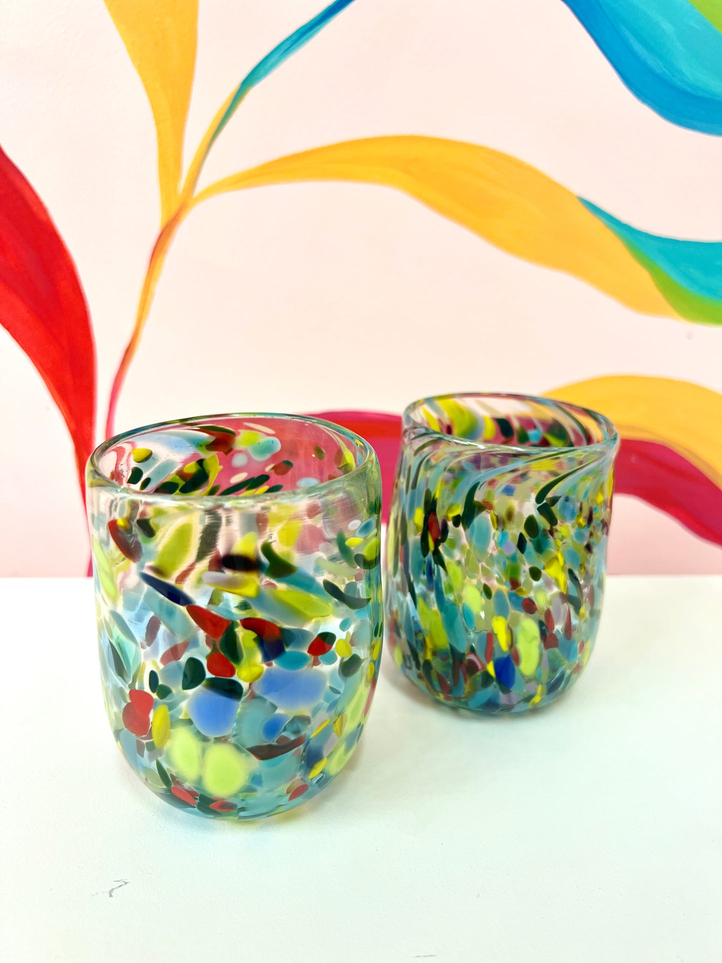 Flame Daisy | Glass Tumblers