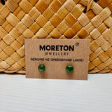 NZ Greenstone Stud Earrings