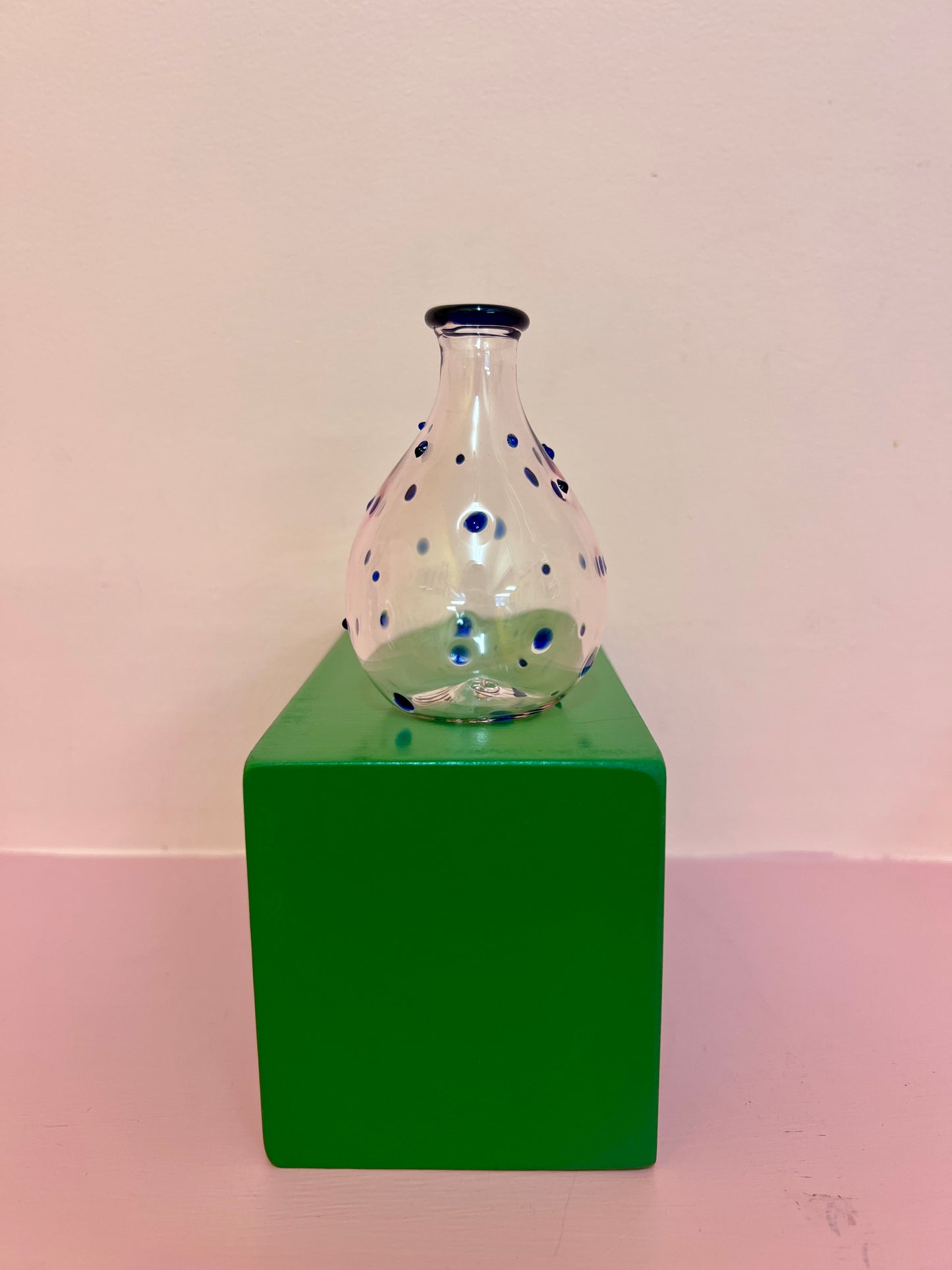 Hand Blown Glass Bud Vase
