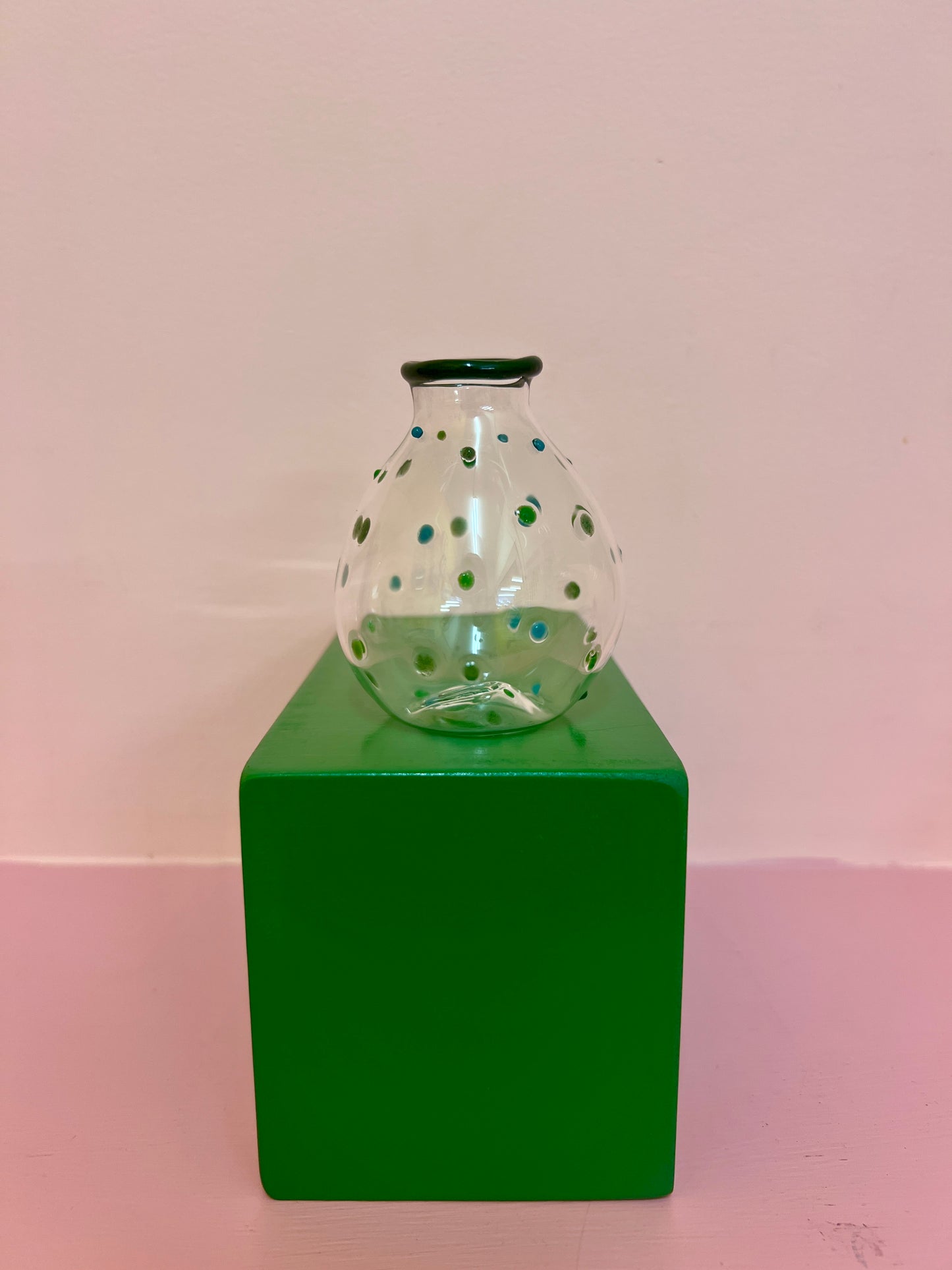 Hand Blown Glass Bud Vase