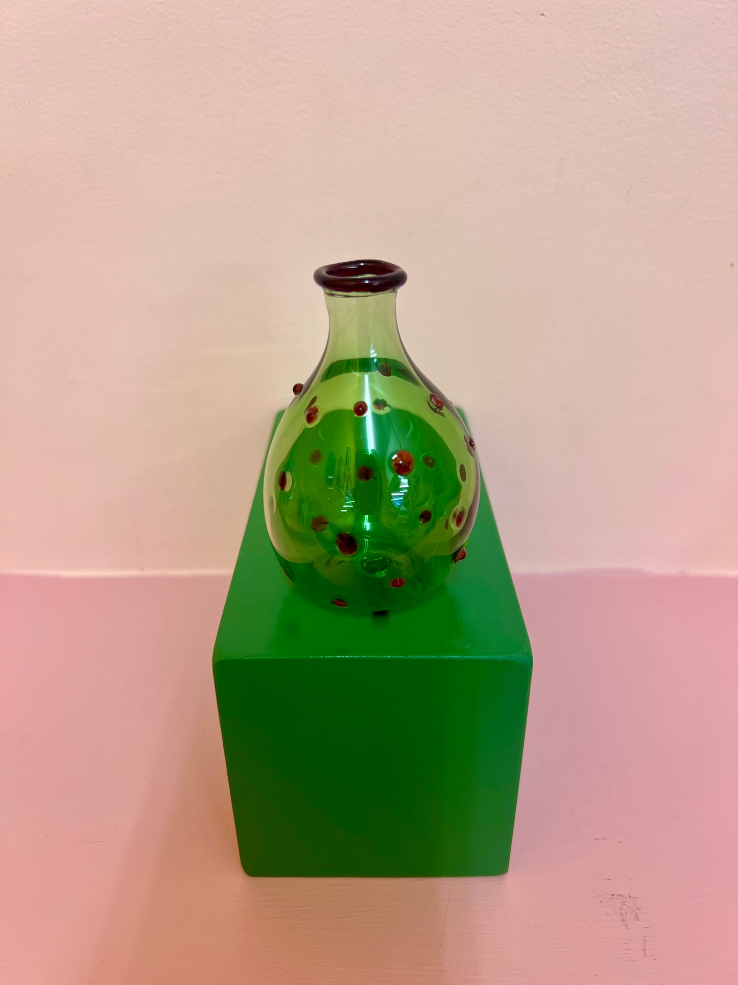 Hand Blown Glass Bud Vase