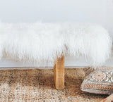 Tibetan Sheepskin Rug | Ivory