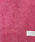 Herringbone Candy Pink 100% Merino Throw