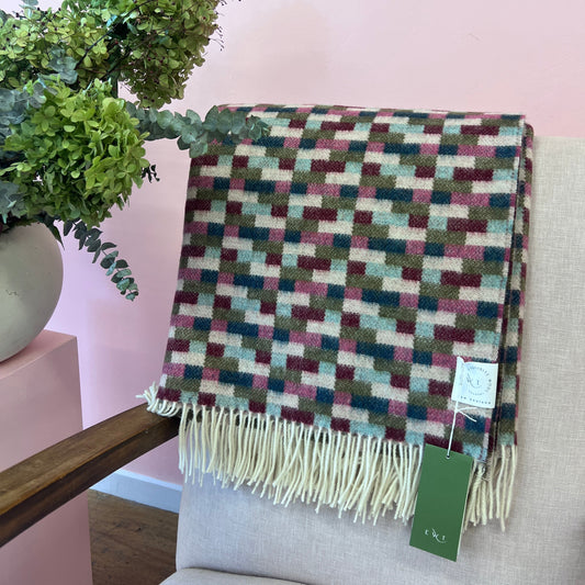 The Bricks Pink & Khaki 100% Merino