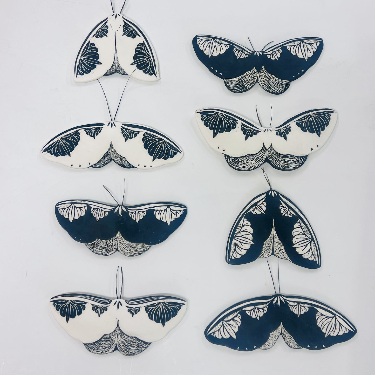 Minty Fresh | Ceramic moths