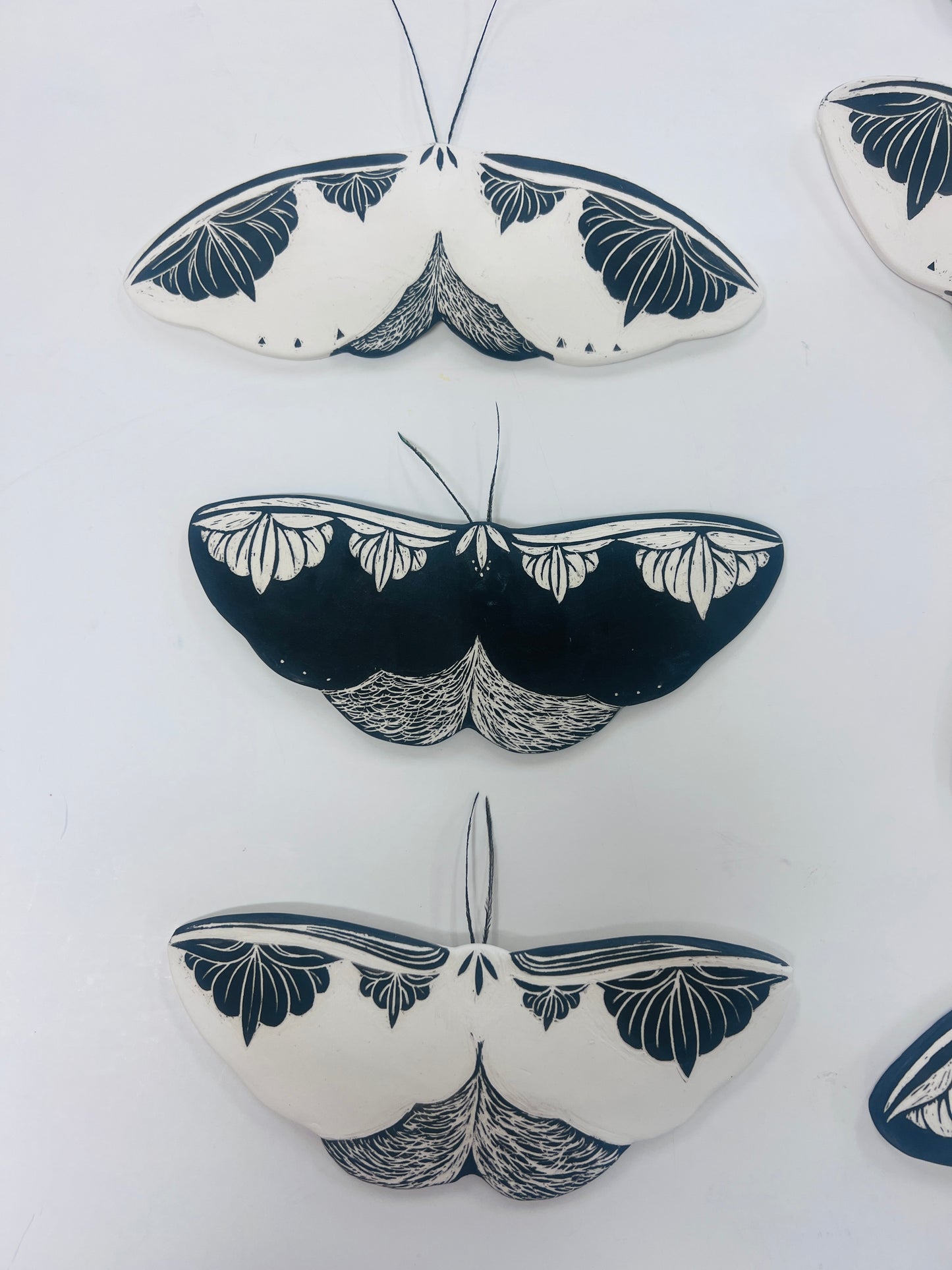 Minty Fresh | Ceramic moths
