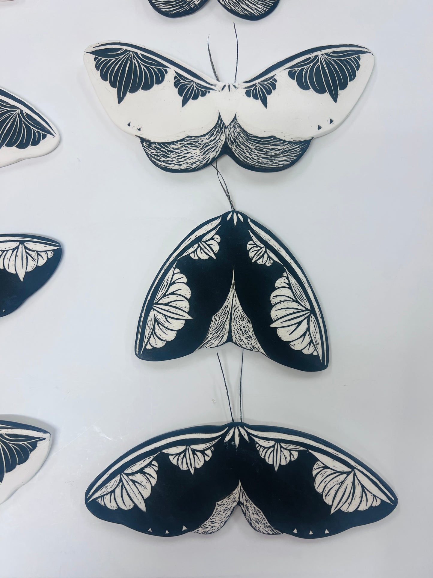 Minty Fresh | Ceramic moths
