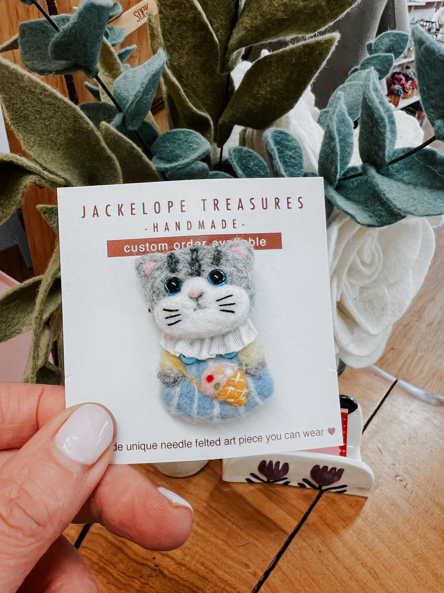 Jackelope Treasures | Kitty Brooches