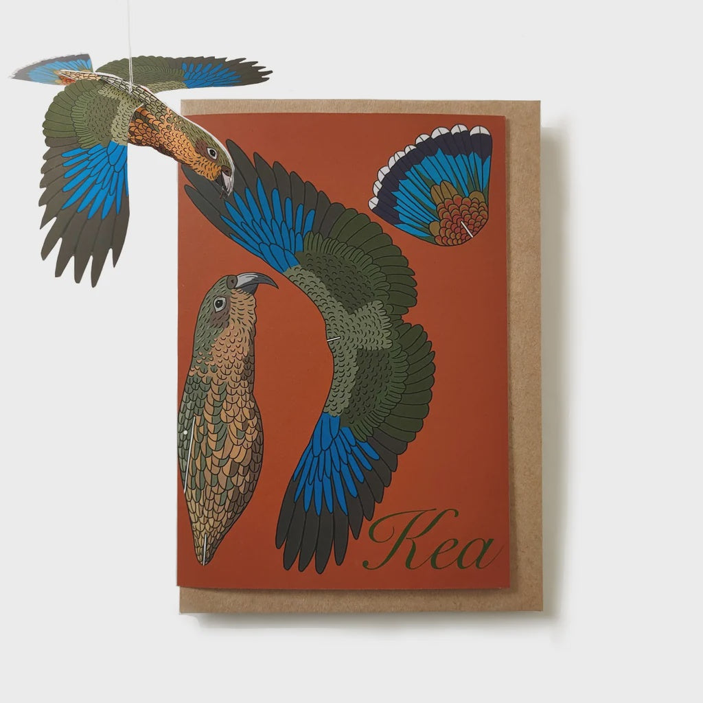 Kea 3D decoration Greeting card