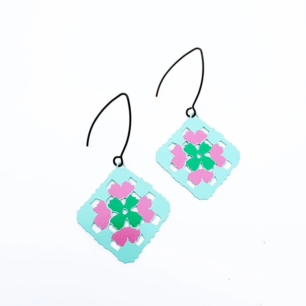 Granny Square earrings | 2 colours
