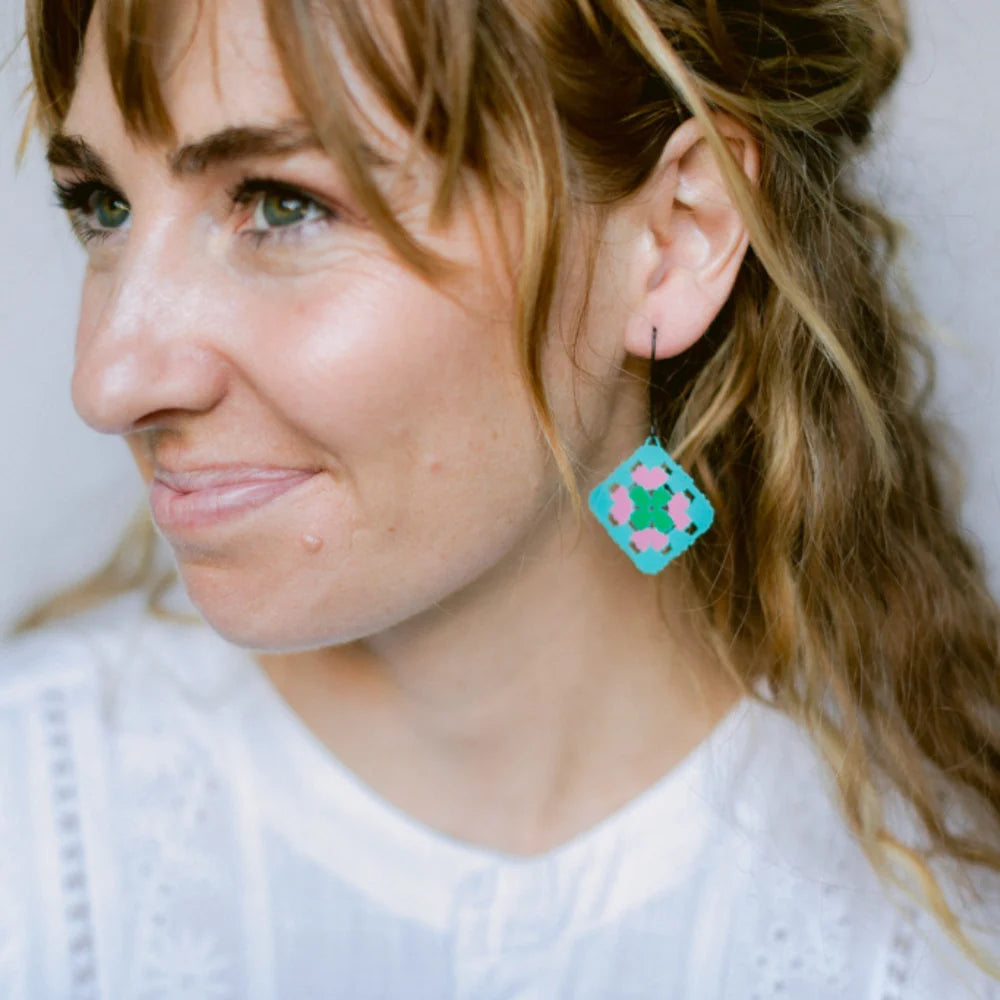 Granny Square earrings | 2 colours