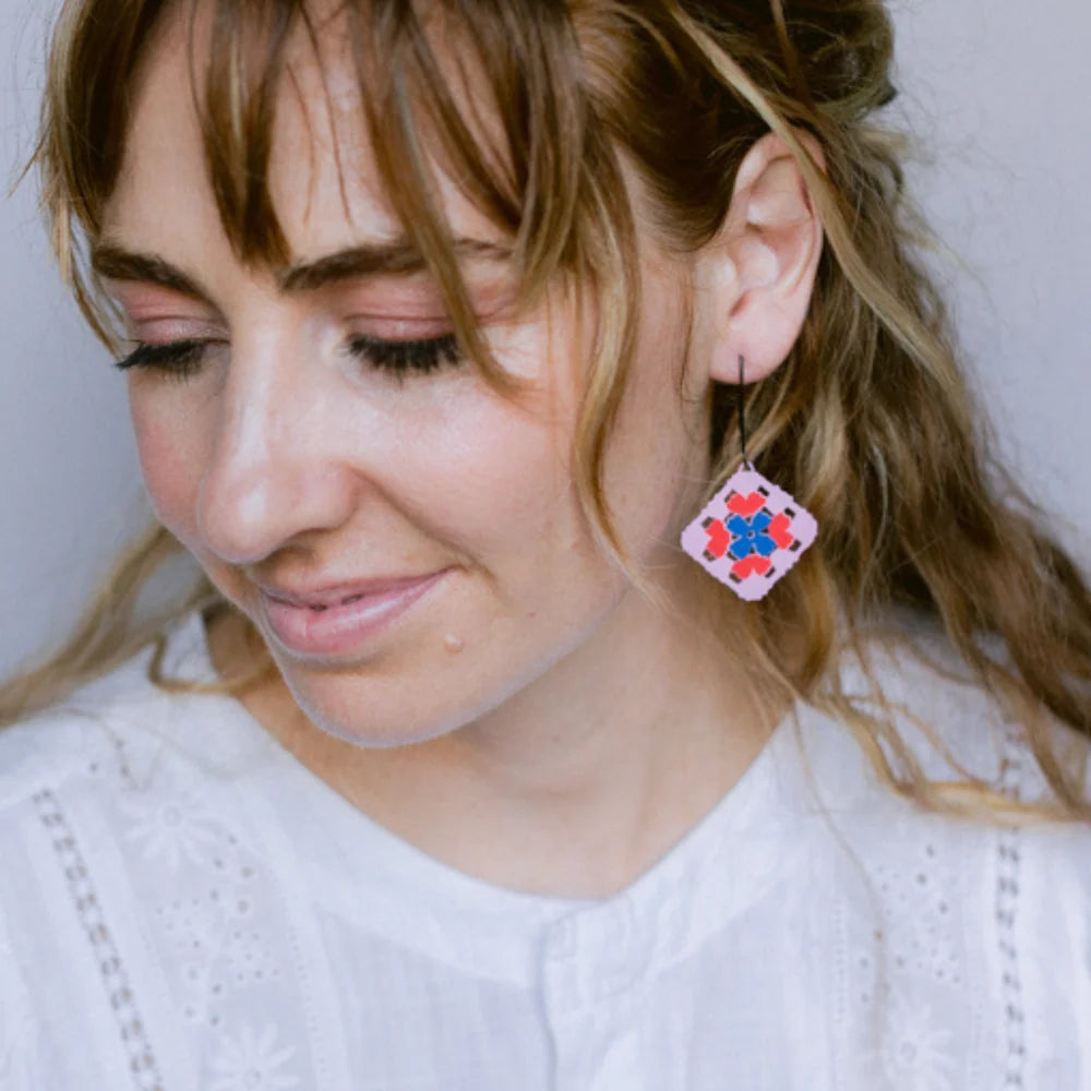 Granny Square earrings | 2 colours