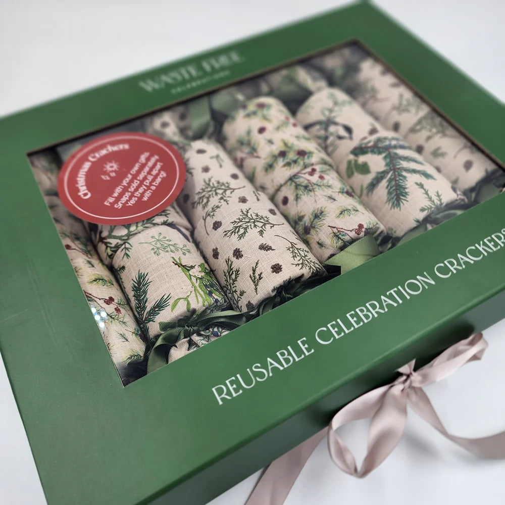 Natural Noel | 6 Reusable Christmas Crackers