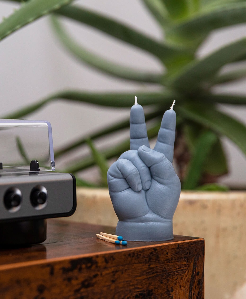 Peace Baby Hand Candle | Pink or Grey