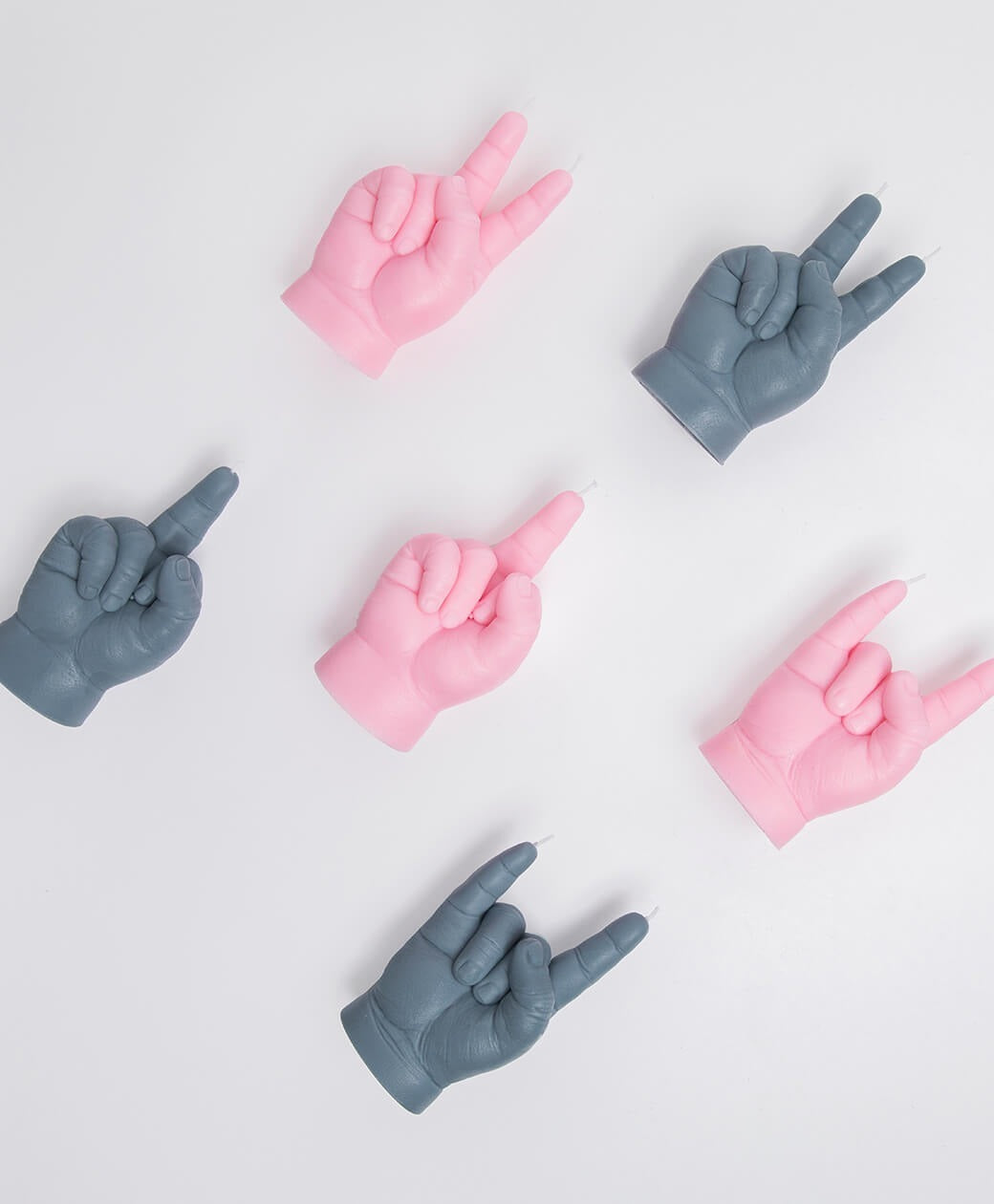 Peace Baby Hand Candle | Pink or Grey