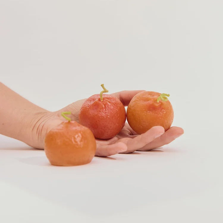 Poppy + Sage | Orange beeswax Candle