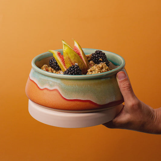 Large Ceramic Travel Bowl | Coral Dreaming
