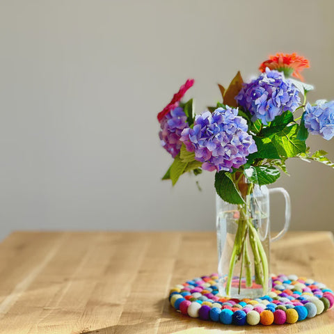 Sheepish Design | Felt Ball Pot Stand