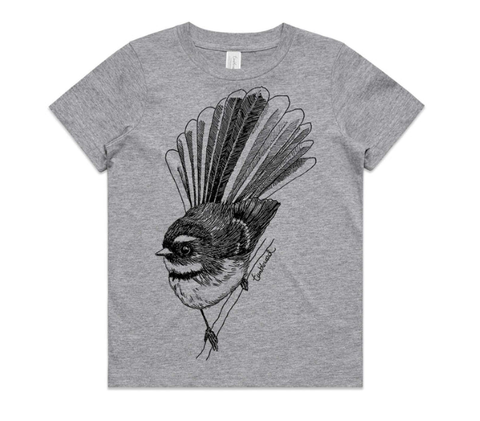 Kids' T-shirt | Fantail/Piwakawaka