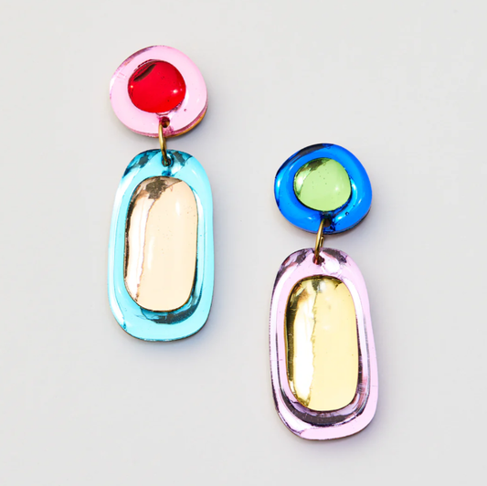 Jelly Drop Earrings - Rainbow