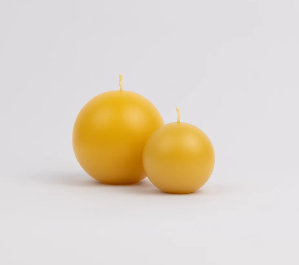 Beeswax Orb Candle