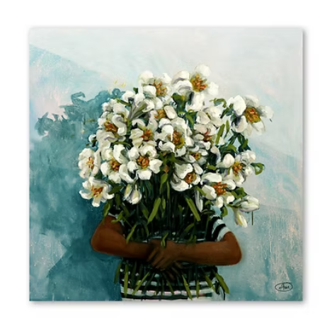 'Petals and stripes' Print by Abbey Merson