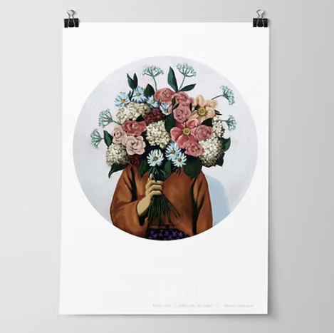 'Posy XXII / Dreamy Blooms' Print A3