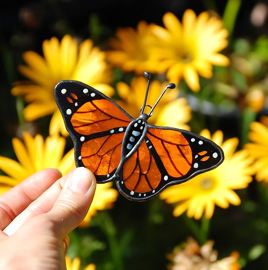 Stained Glass Monarch Butterfly