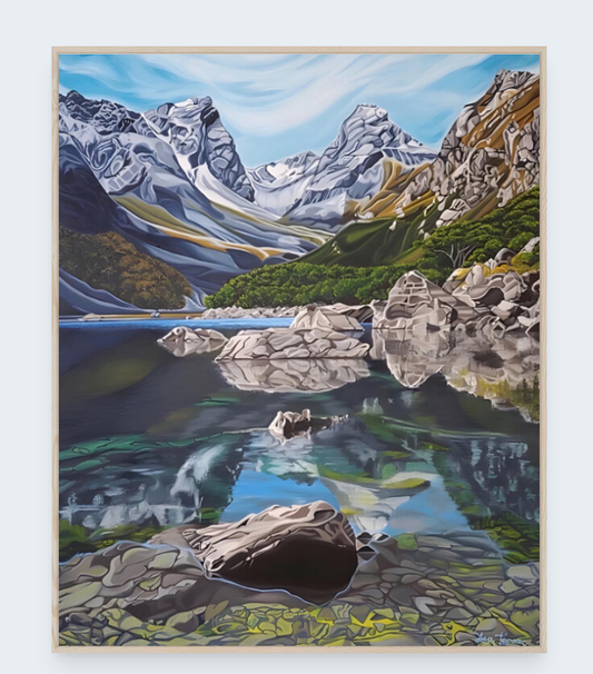 Lake Mackenzie - Framed Art Print By Lisa Jepson