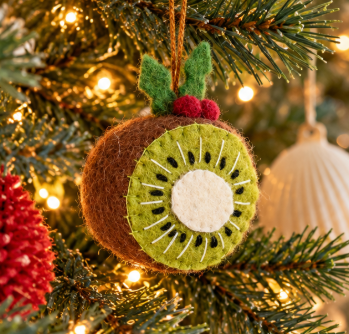 Kiwi Fruit With Holly