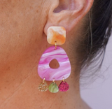 Electra Earring | Aqua or Magenta