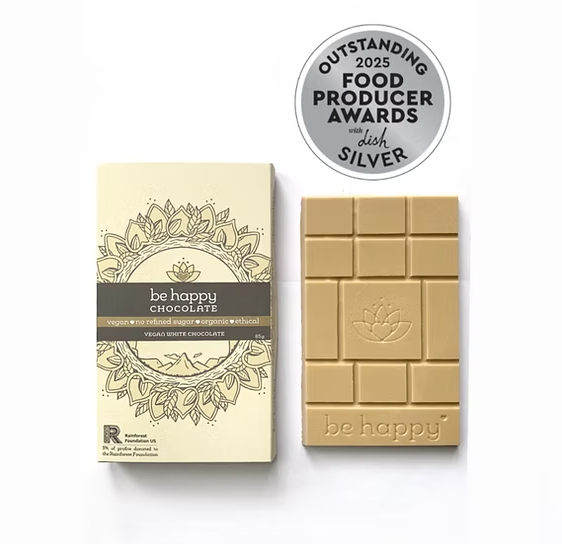 Be Happy | Vegan White Chocolate