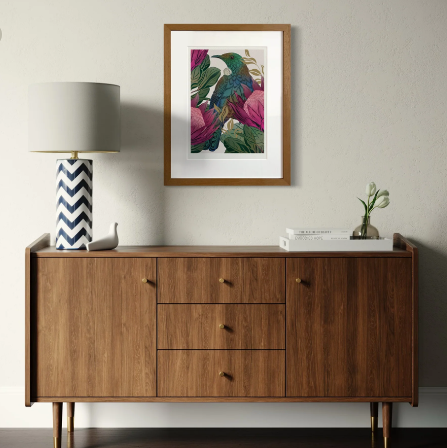 FLOX | Antipodes Tui & King Protea Print