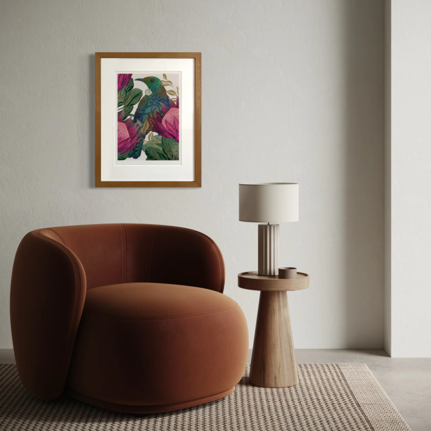 FLOX | Antipodes Tui & King Protea Print