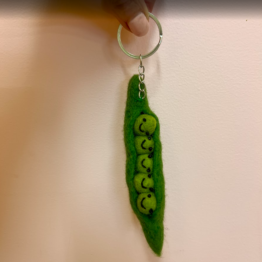 Keychain | Broccoli or Peas in a Pod