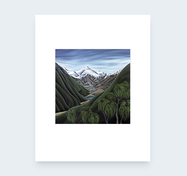 Beyond The Cascade - Art Print By Diana Adams