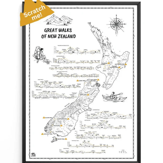 Great Walks Hike & Scratch Print