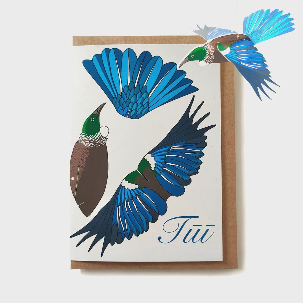 Tui 3D decoration Greeting card