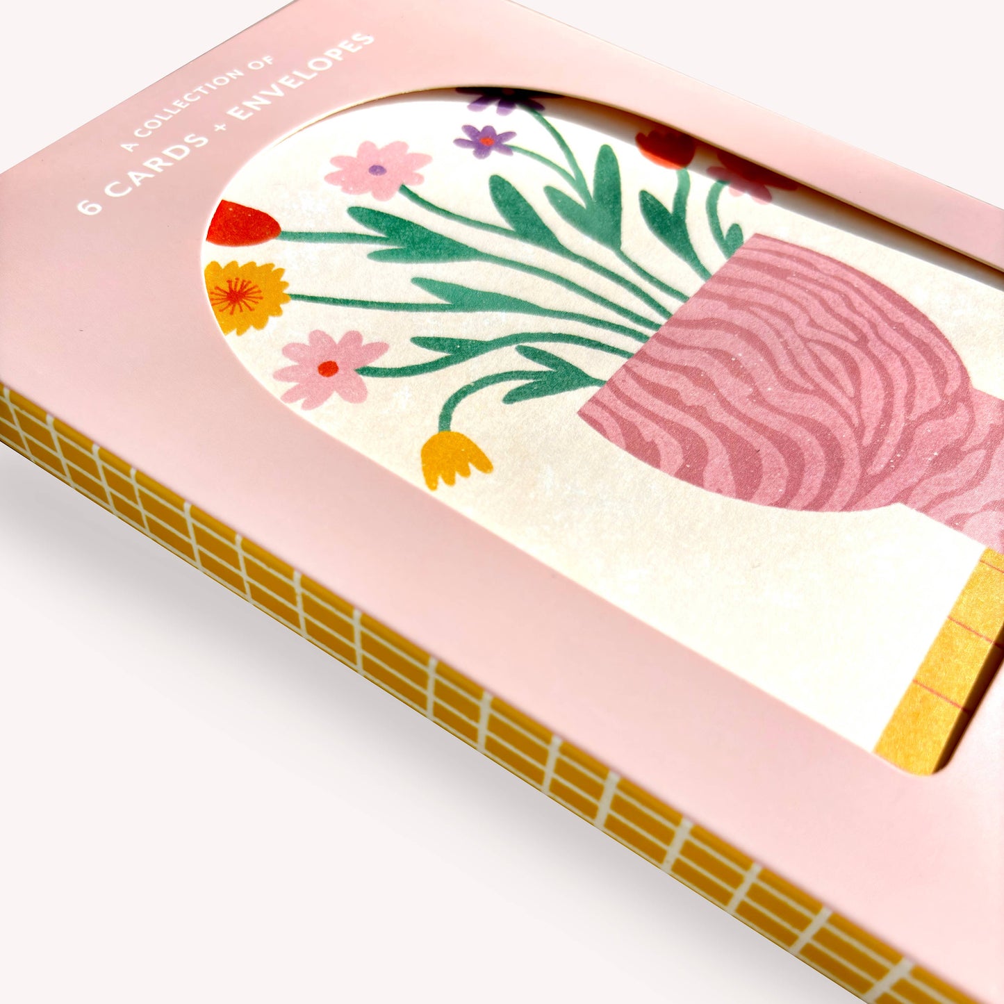 Floral Greeting Card Boxed Set  - 6 Cards Envelopes Gift