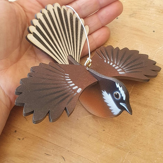 Mini hanging bird | Piwakawaka Fantail