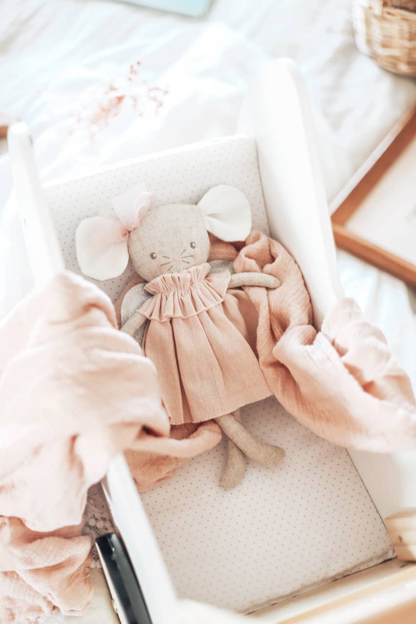 Angel Baby Mouse Pink Silver