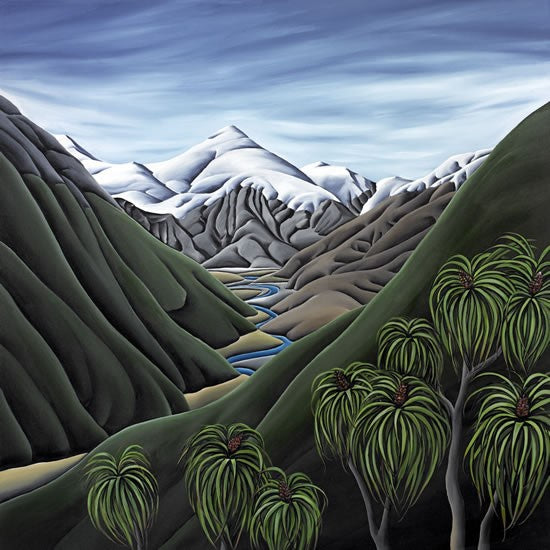 Beyond The Cascade - Art Print By Diana Adams